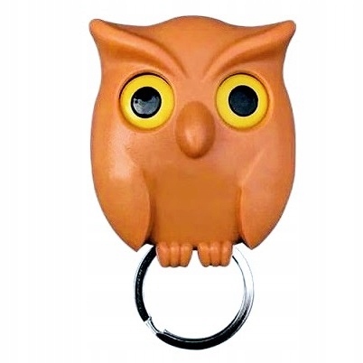 Wieszak na klucze Sowa magnetyczna Kawowy Uchwyt magnes ścienny dekoracja