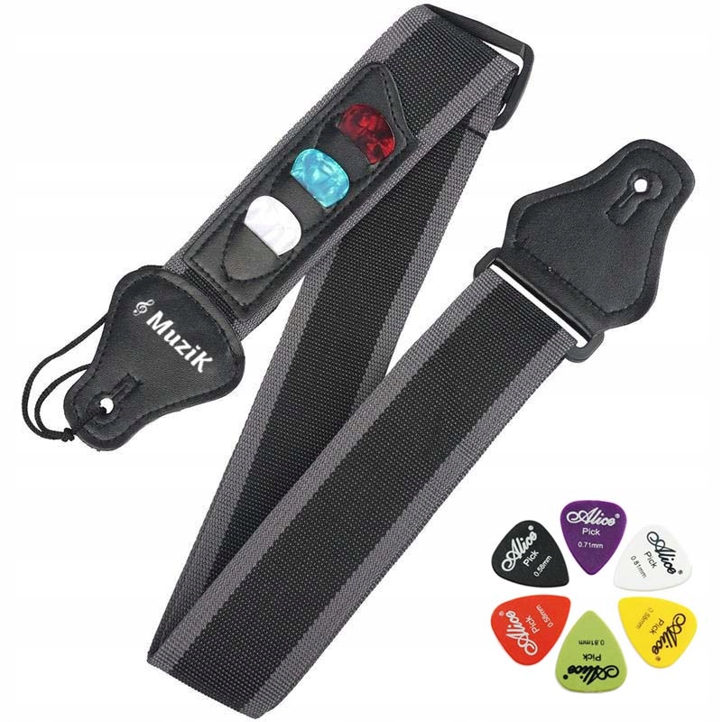 Pasek do gitary Uchwyt Kostki Taśma|Pas gitarowy