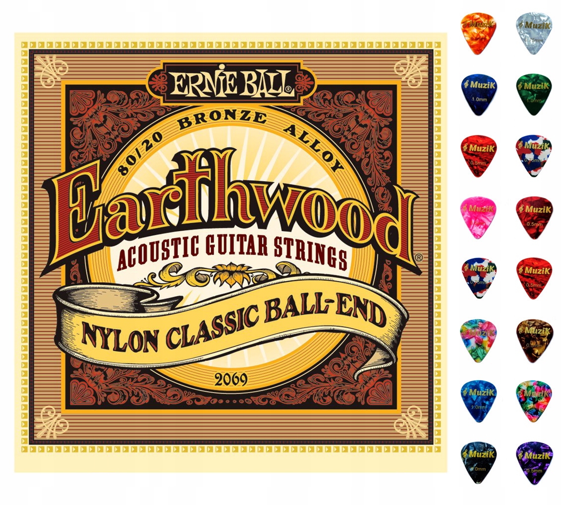 Struny do gitary akustycznej ERNIE BALL | EB 2069