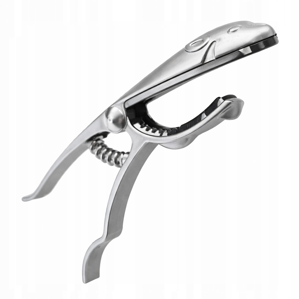 Kapodaster Music Devices muzyczne akcesoria gitarowe zacisk Srebro Leopard