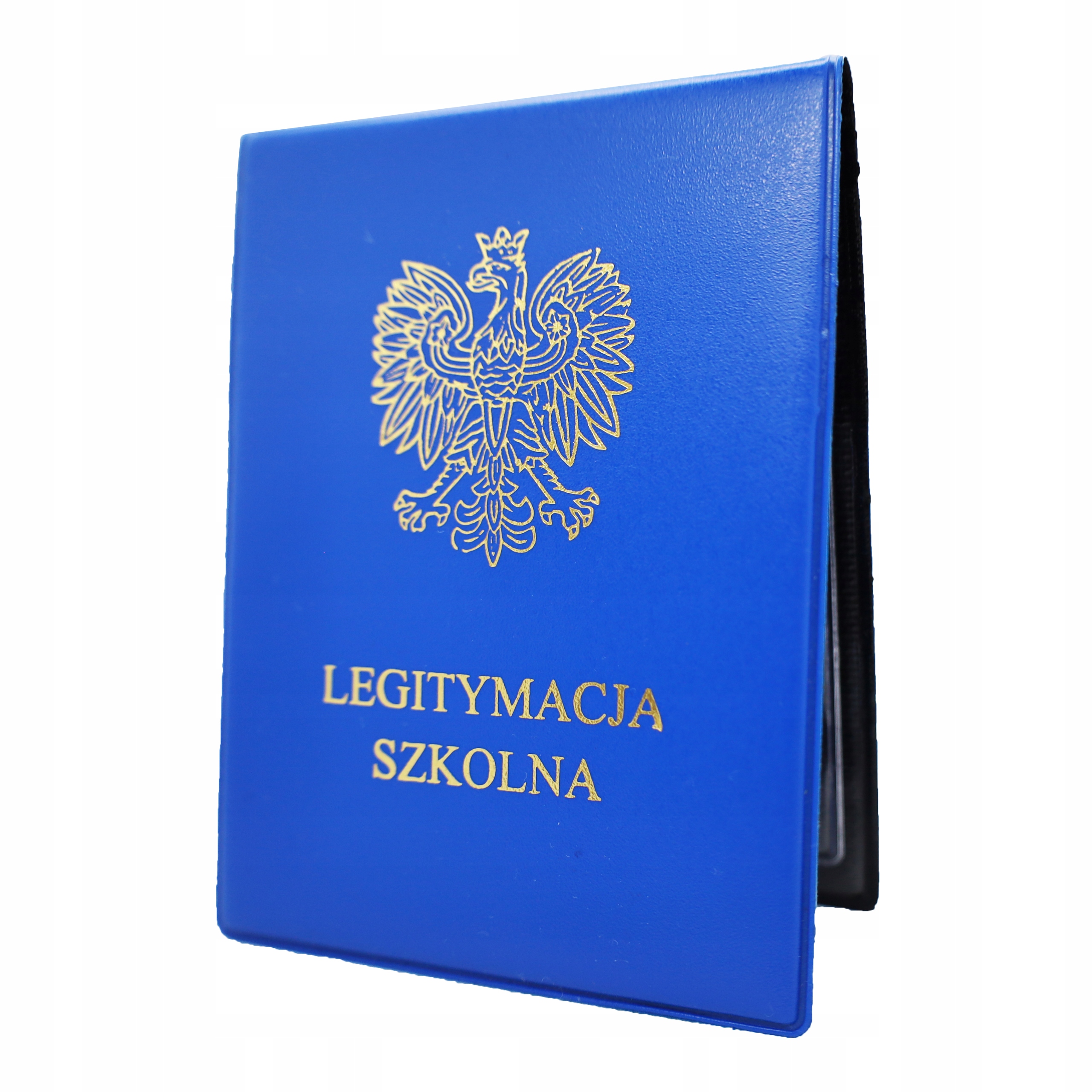 Etui na Legitymację Niebieskie Duże Oprawka Szkolna Stylowa Karty Dokumenty