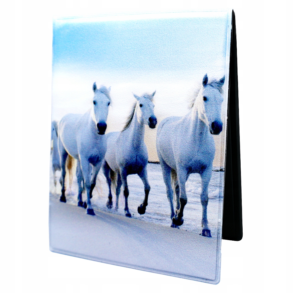 Etui na Legitymację Stylowe Oprawka Konie Konik Duże Karty Dokumenty