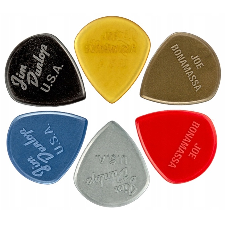 Kostki gitarowe 6szt Dunlop Joe Bonamassa Jazz III PVP121 zestaw piórka